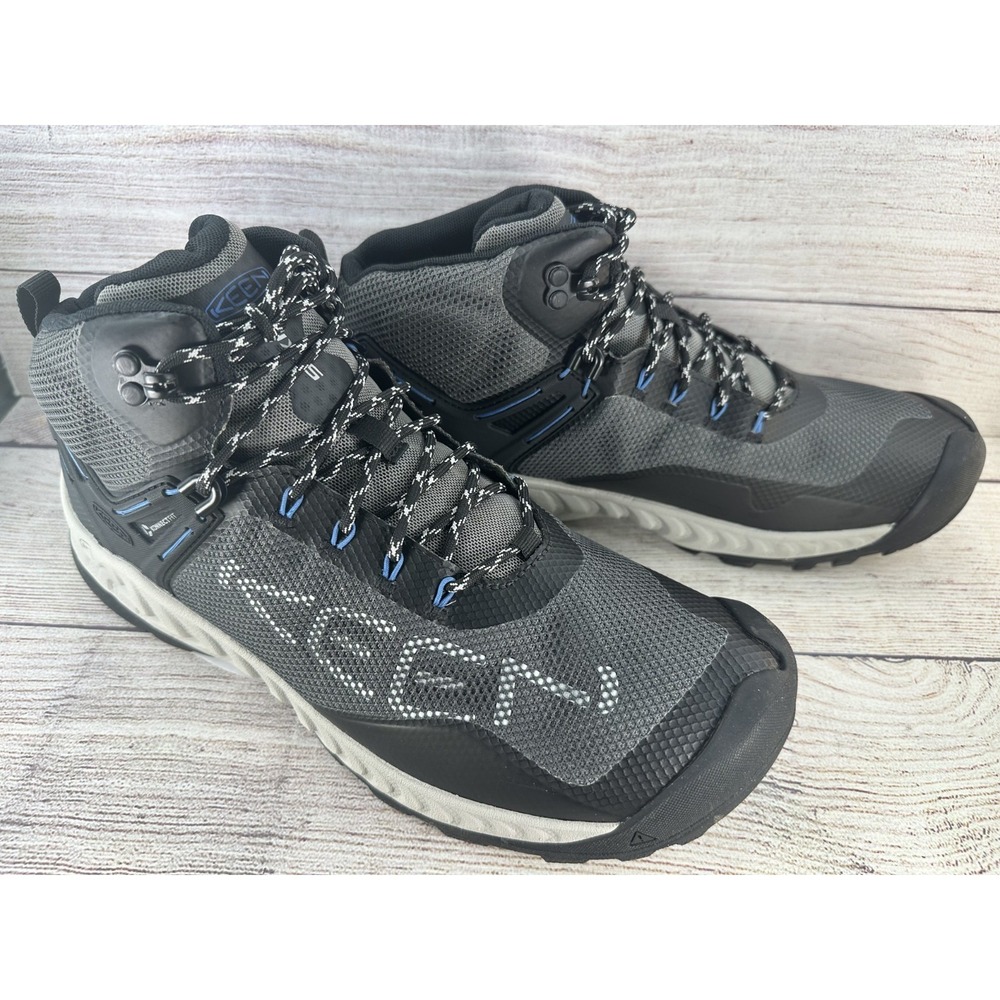 KEEN Men's NXIS EVO Magnet Bright Cobalt Mid Waterproof Hiking Boots Size 11 M